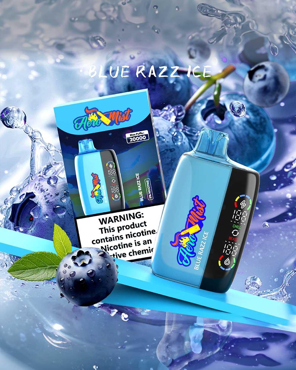 AeroMist 20000 AeroMist 20000 - Blu Razz Ice - Vapeando Ando vape shop