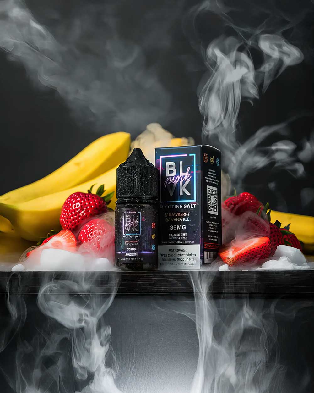 BLVK Pink series - Nic Salt BLVK Pink series - Nic Salt - Iced Berry Banana - Vapeando Ando vape shop